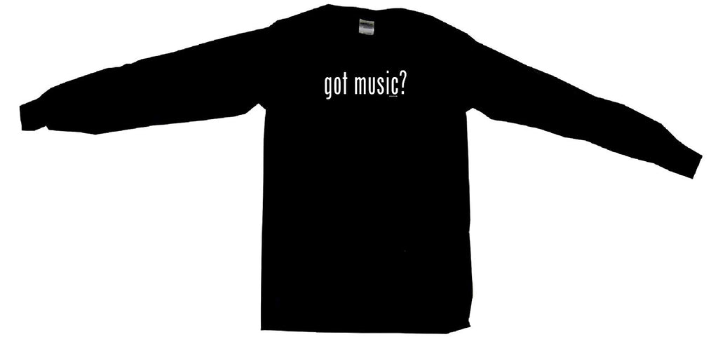 Got Music Men's Black Long Sleeve T-Shirt