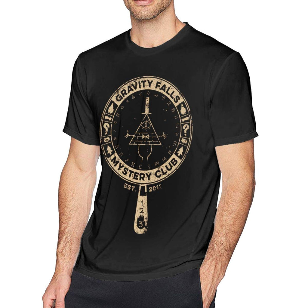 Gra-vity Falls Mystery Club Men's Short Sleeve Natural T-Shirt