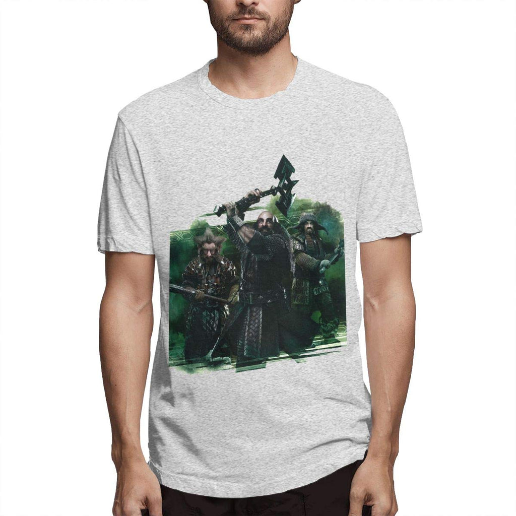 Graphic Heritage Short Sleeve Battle of Five Armiesfor Mens gray T-Shirt
