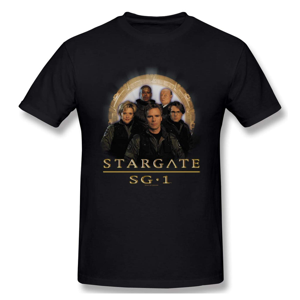 Graphic Heritage Short Sleeve Stargate Sg-1for Men black T-Shirt