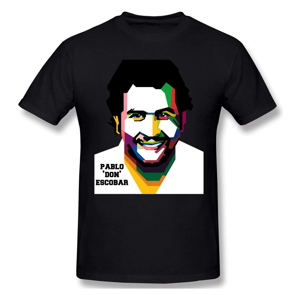 Graphic Printed Men Pablo Escobar Graphic black T-Shirt