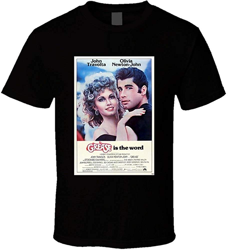 Grease Men's 70's Movie Poster Vintage Fan Natural T-Shirt