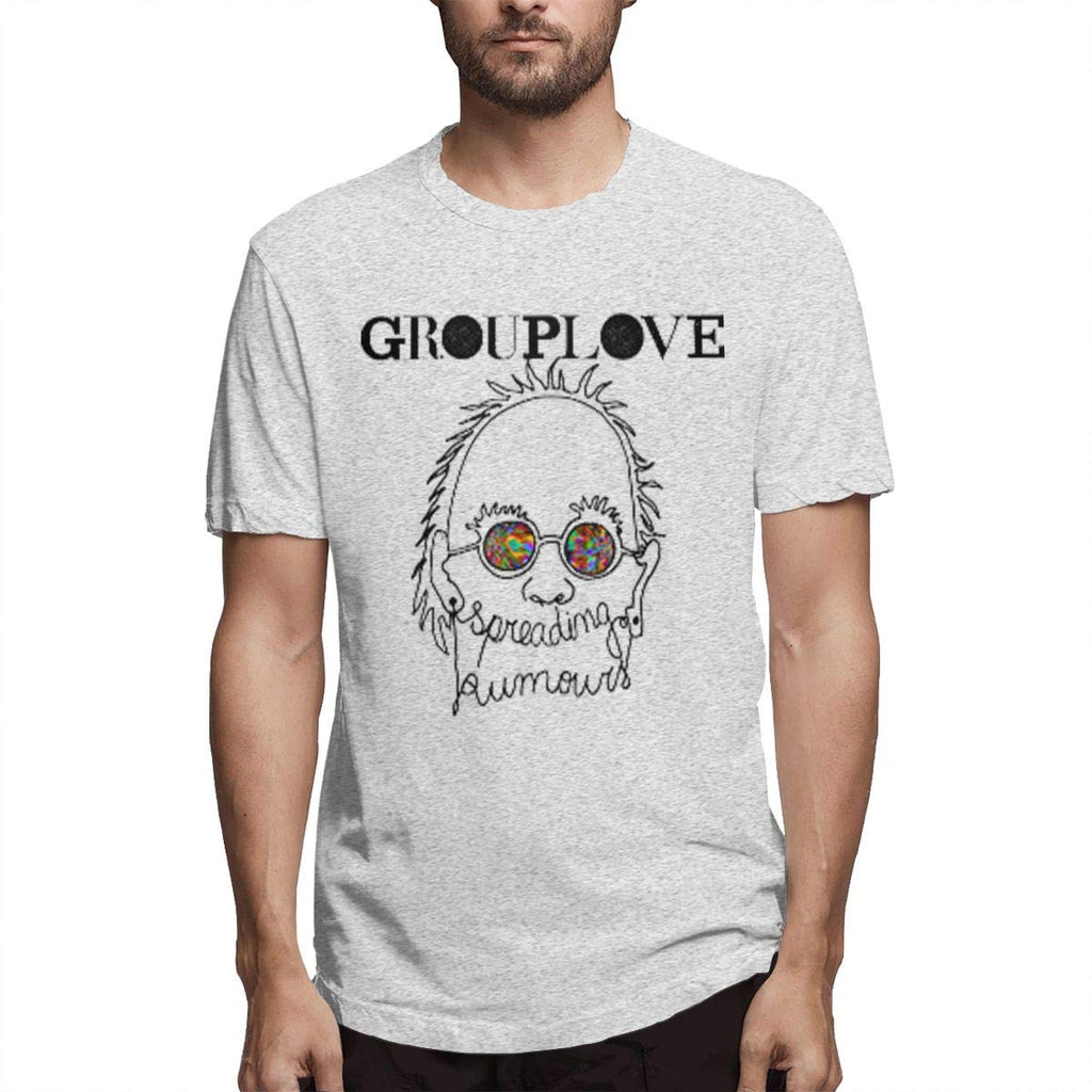Grouplove Man Music Short Sleeve Gray T-Shirt