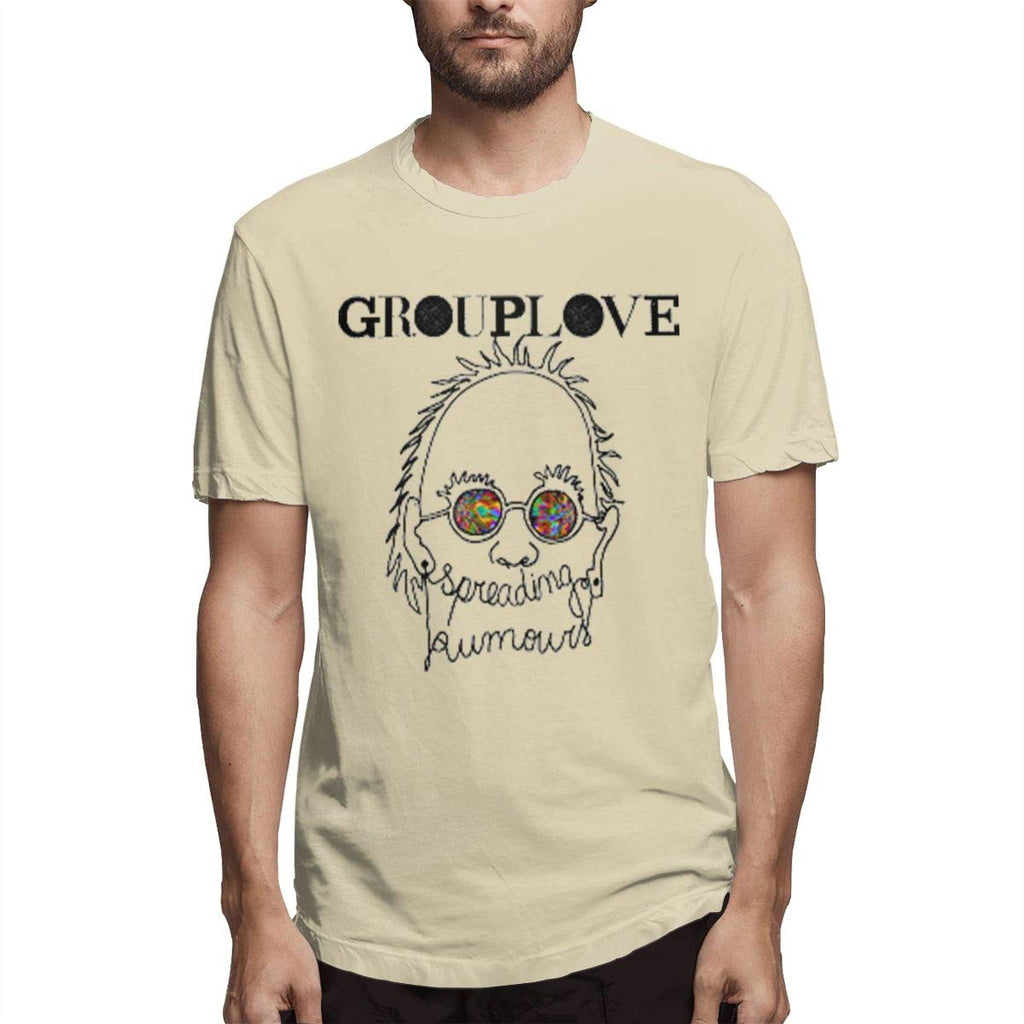 Grouplove Man Music Short Sleeve Natural T-Shirt