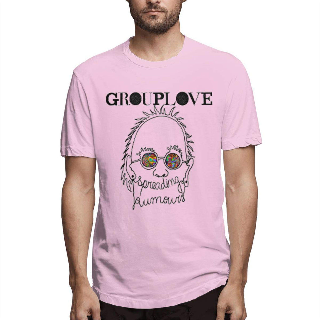 Grouplove Man Music Short Sleeve Pink T-Shirt
