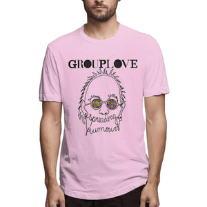 Grouplove Man Music Short Sleeve Pink T-Shirt