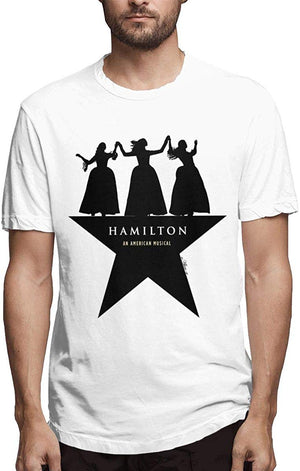 Hamilton-an-American-Musical Men Limited Edition Short Sleeved Popular white T-Shirt