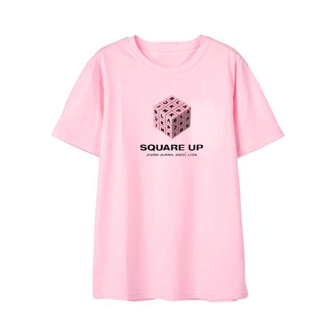 Hiphop Short Sleeve Street Fashion Kpop Music Fans Pink a T-Shirt