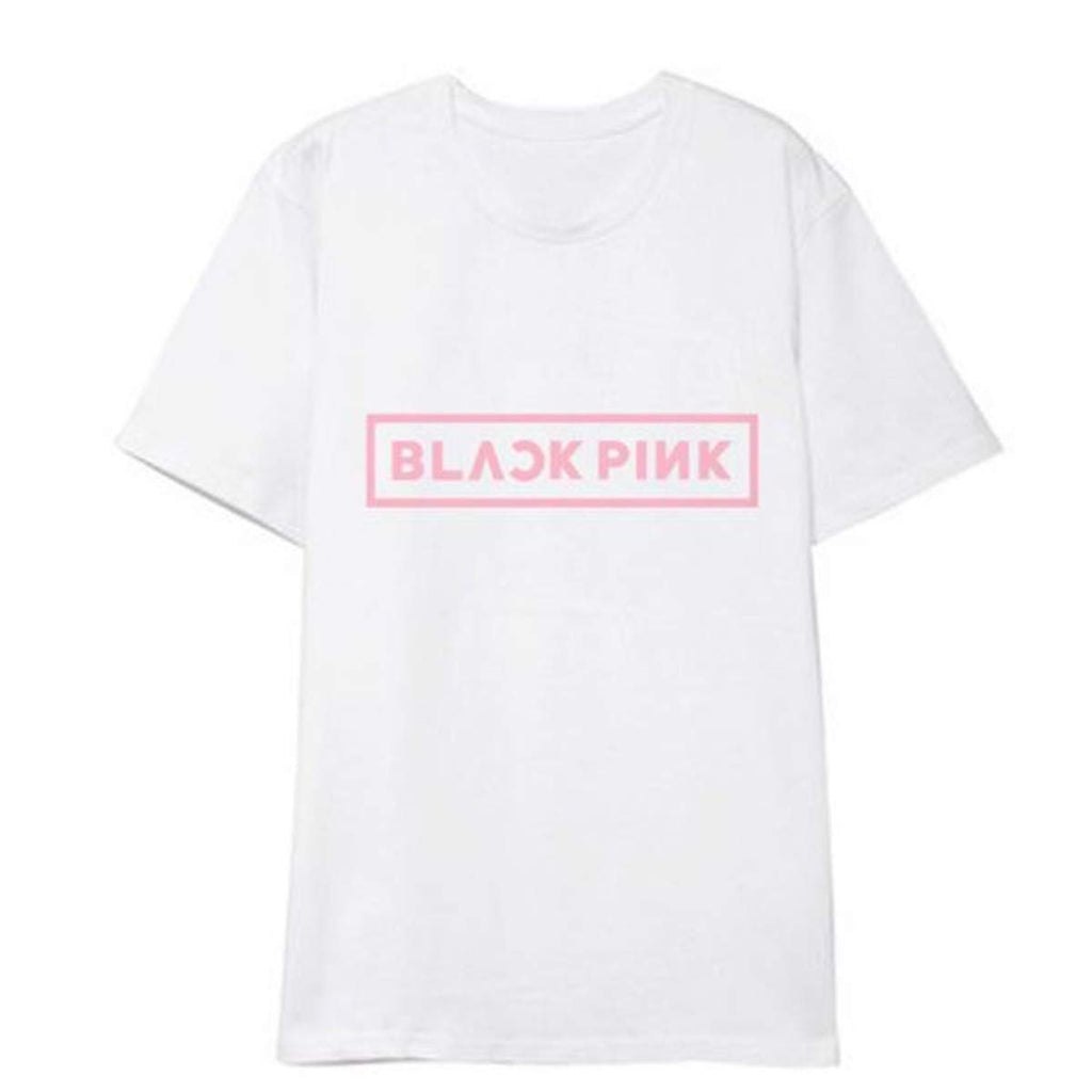 Hiphop Short Sleeve Street Fashion Kpop Music Fans White D T-Shirt