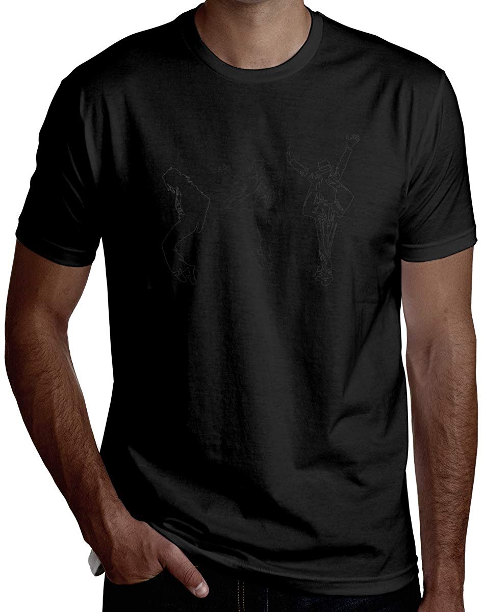 His Music Will Live Forever 2019 Geek Combed Cotton for Male Short Sleeve Black T-Shirt