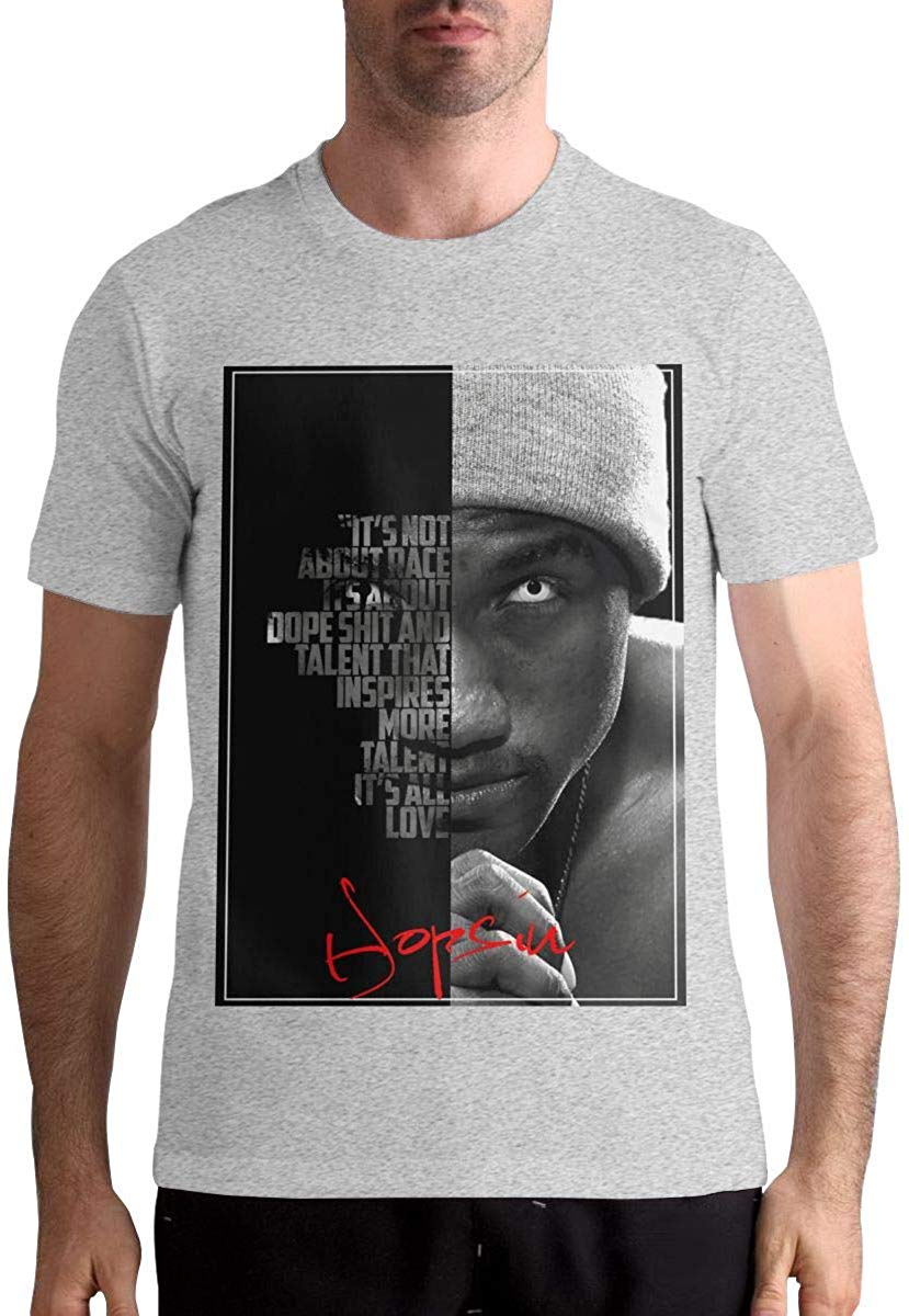 Hopsin Men Basic Short Sleeve Music Gray T-Shirt