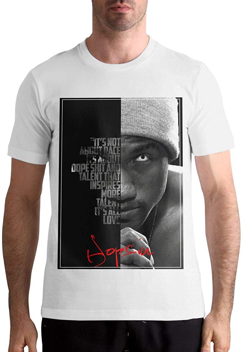 Hopsin Men Basic Short Sleeve Music White T-Shirt