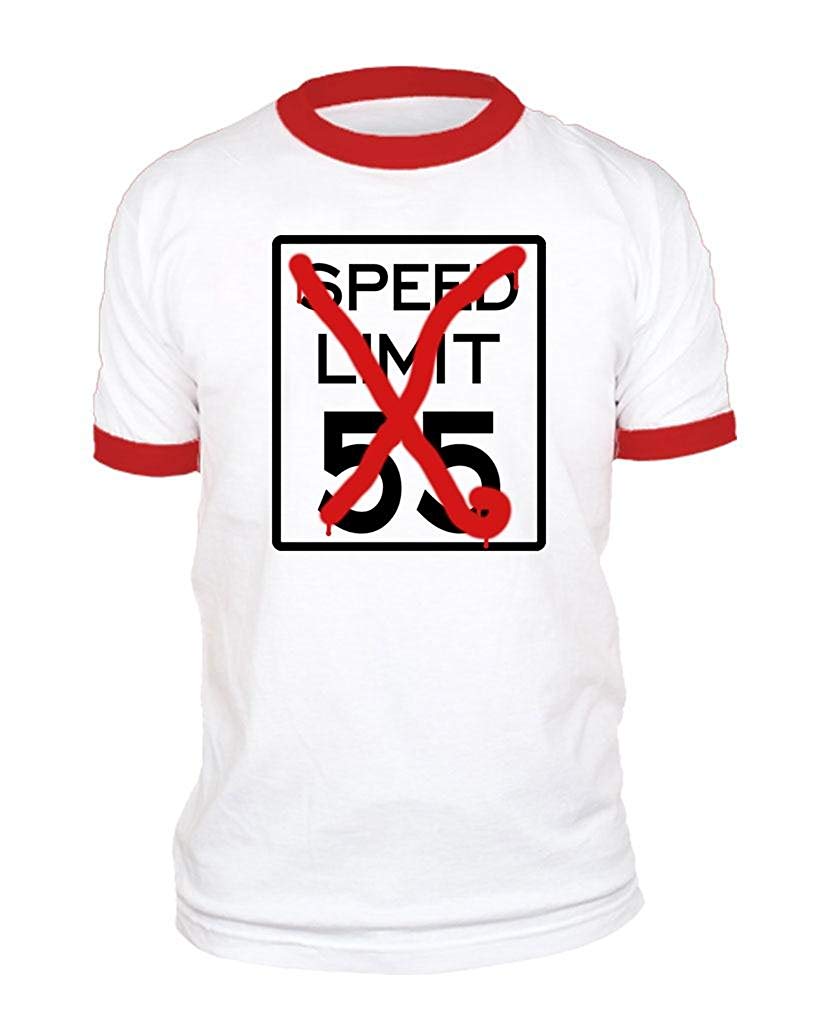 I Can't Drive 55-80s Hair Band Rock Music Cotton Ringer Red Rings T-Shirt