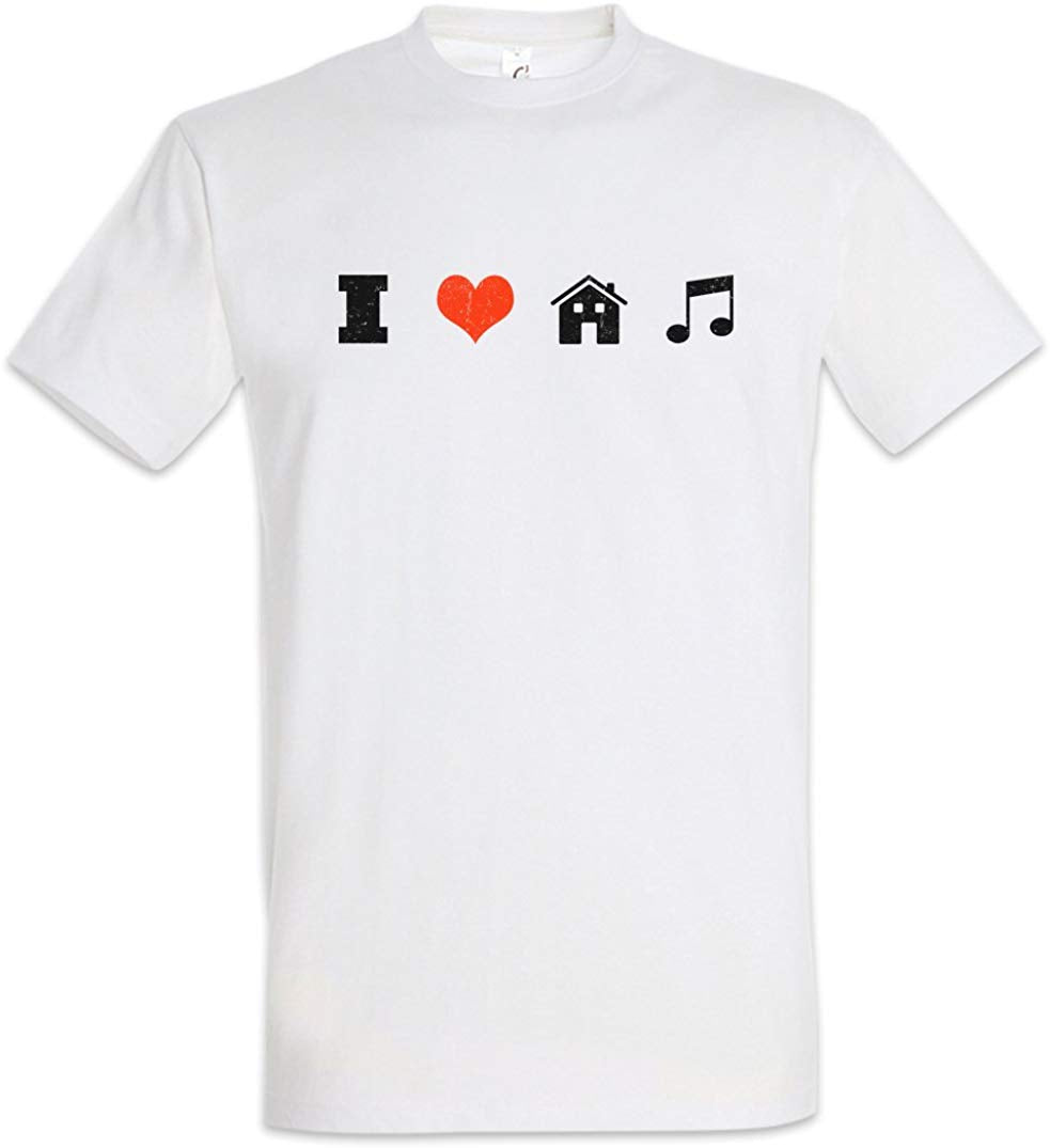 I Love House Music Natural T-Shirt