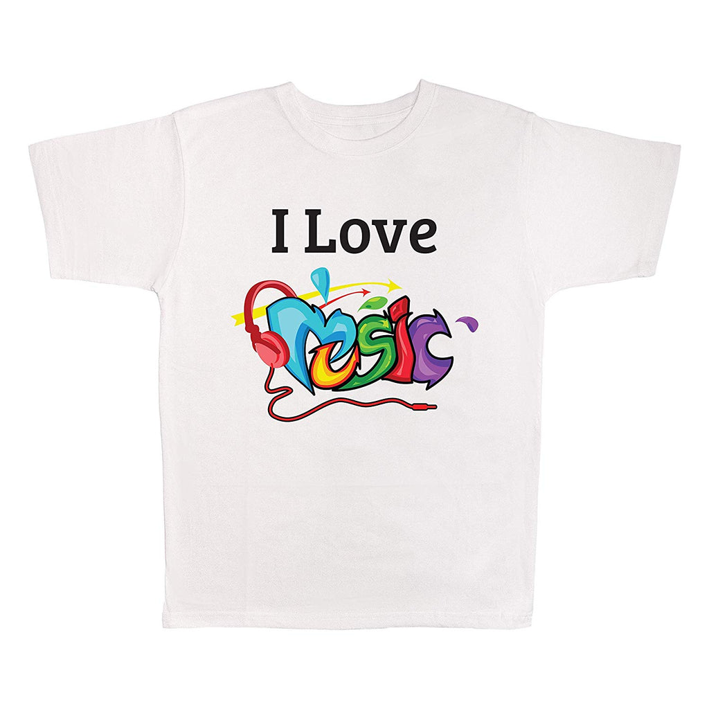 I Love Music White T-Shirt