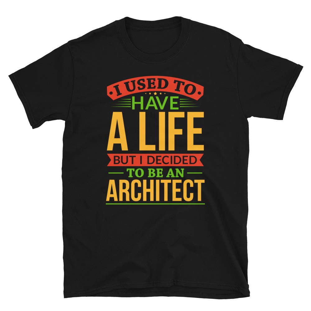 I Used to Have A Life But I Decided to Be an Architec Black T-Shirt
