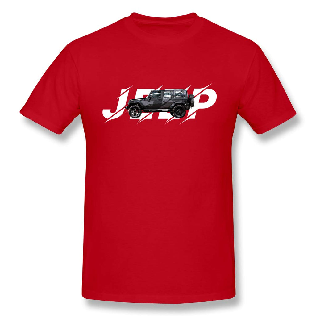 JEE-p-1 Spor Short Sleevefor Mens Travel Gym Red T-Shirt