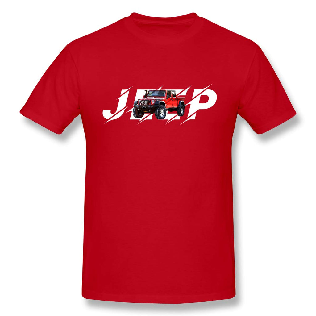 JEE-p-2 Spor Short Sleevefor Mens Travel Gym Red T-Shirt