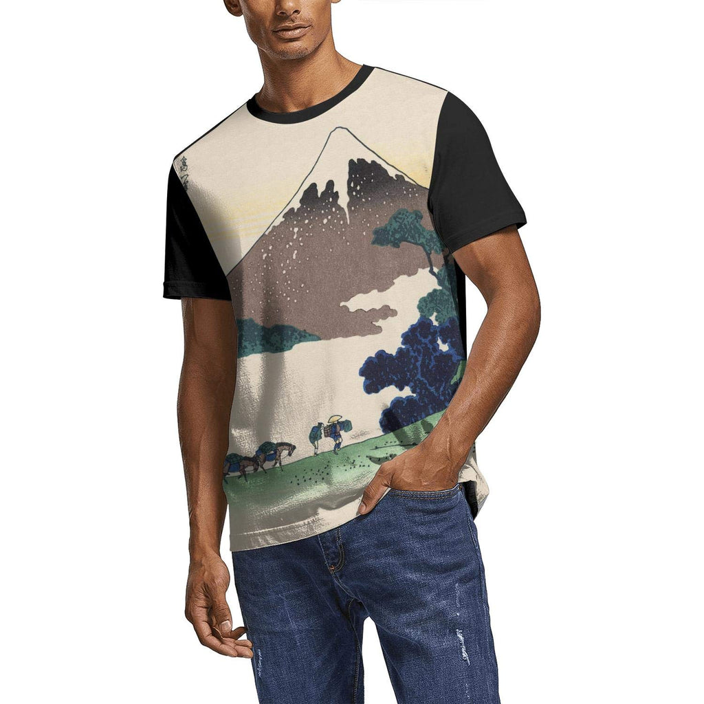 Japanese Ukiyo Art 3D Printed Men's Casual O Neck Travel Short Sleeve White-236 T-Shirt