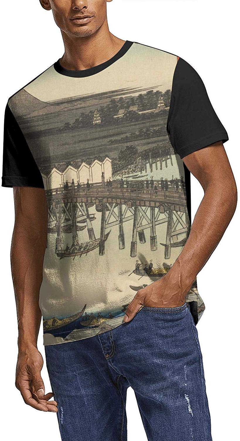 Japanese Ukiyo Art 3D Printed Men's Sport O Neck Athletic Short Sleeve White-177 T-Shirt