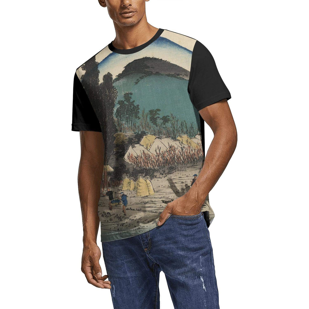 Japanese Ukiyo Art 3D Printed Mens Funky O Neck Sport Short Sleeve White-202 T-Shirt