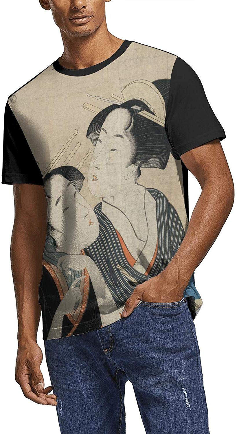 Japanese Ukiyo Art 3D Printed Mens Retro O Neck Baseball Short Sleeve White-172 T-Shirt