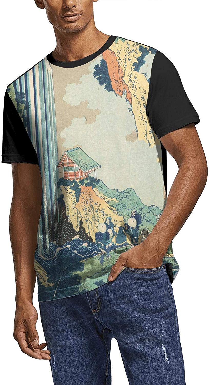 Japanese Ukiyo Art 3D Printed Mens Slogan O Neck Golf Short Sleeve White-133 T-Shirt