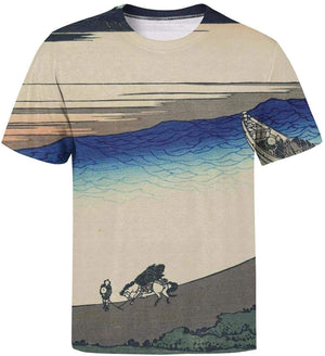 Japanese Ukiyo Art 3D Printed Mens Unique O Neck Travel Short Sleeve White-112 T-Shirt