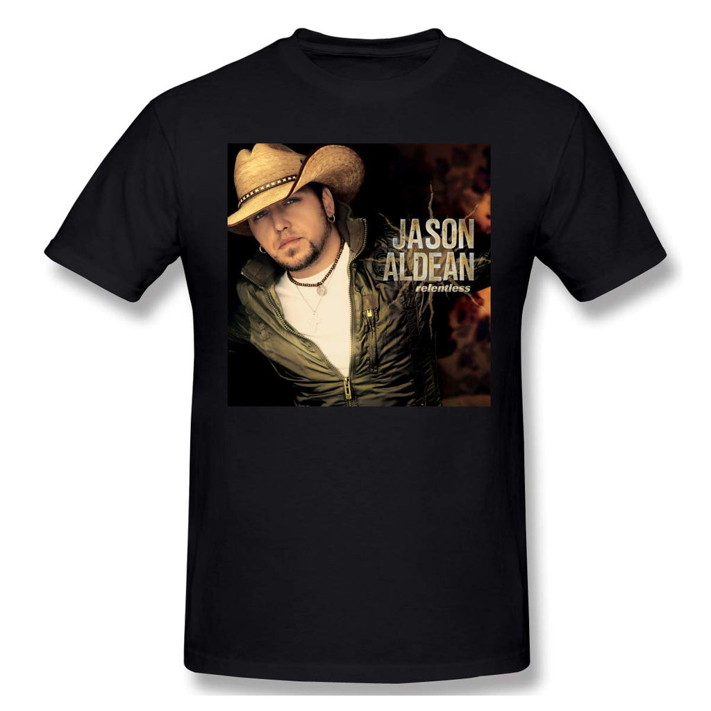 Jason Aldean Man New Short Sleeve Basic Cotton Black T-Shirt