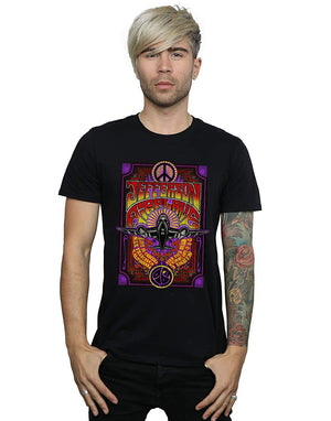 Jefferson Airplane Men's Live in Concert Black T-Shirt