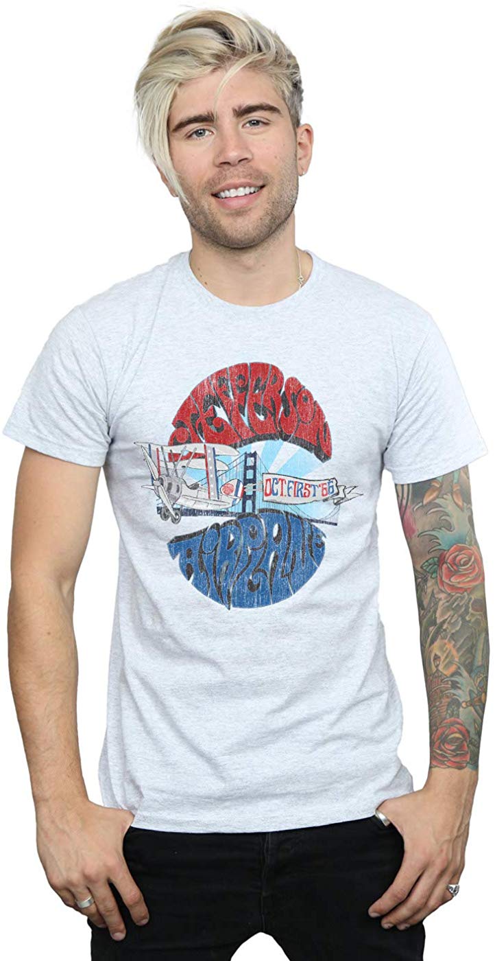 Jefferson Airplane Men's October 66 Sport Grey T-Shirt