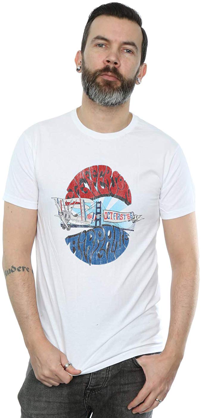 Jefferson Airplane Men's October 66 White T-Shirt