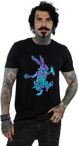 Jefferson Airplane Men's Rabbit Black T-Shirt