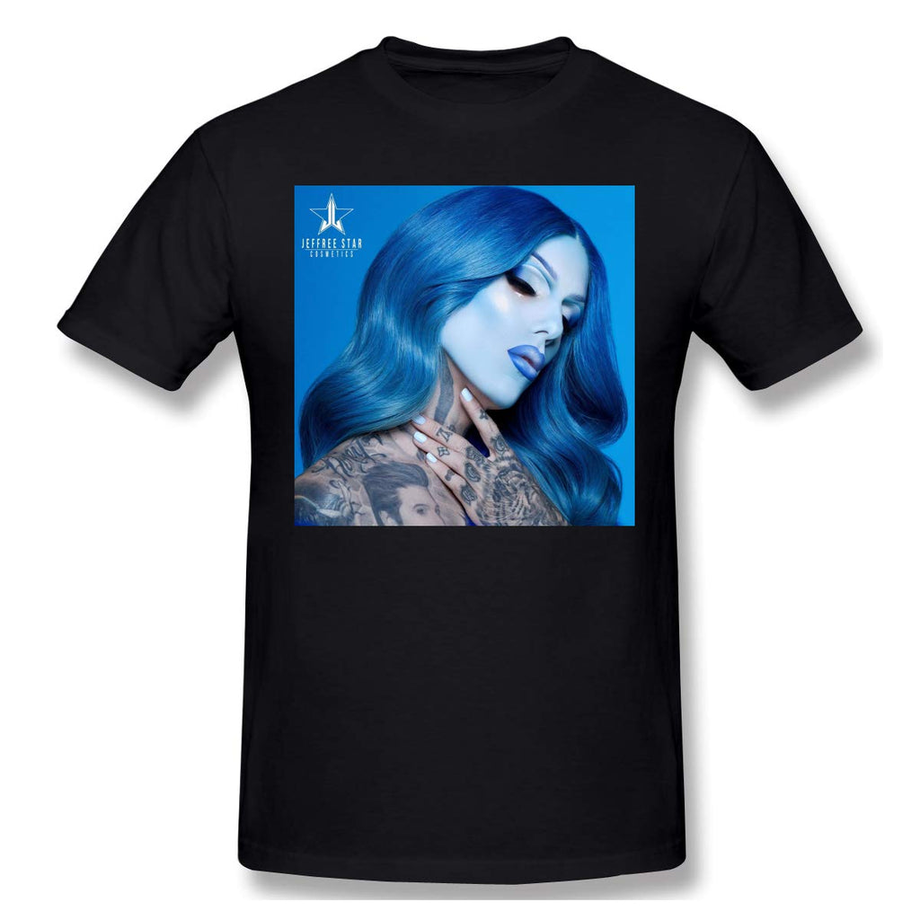 Jeffree Star Man's New Short Sleeve Basic Cotton Black T-Shirt