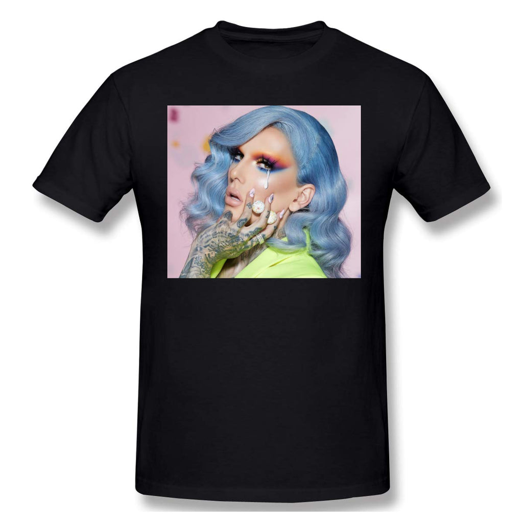 Jeffree Star Men's New Short Sleeve Basic Cotton Black T-Shirt