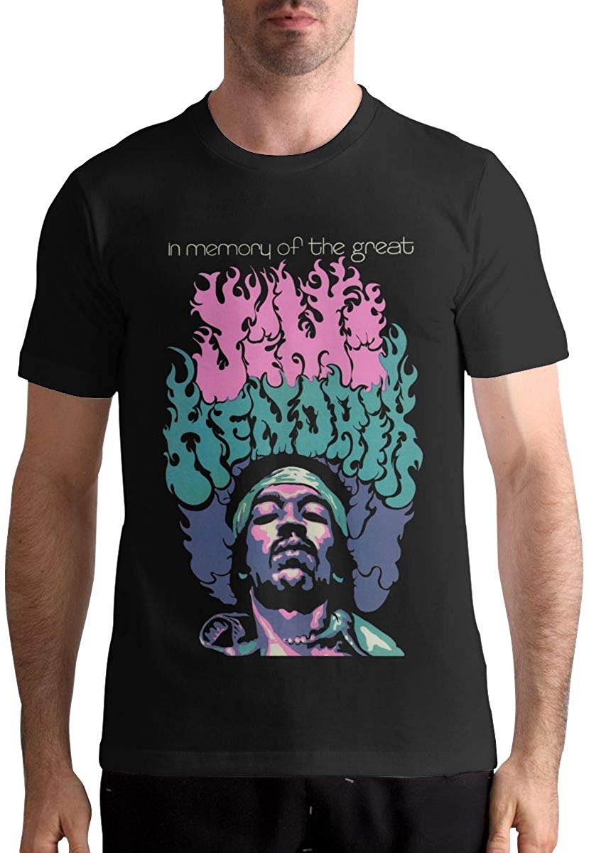 Jimi Hendrix Man's Music Short Sleeve Natural T-Shirt