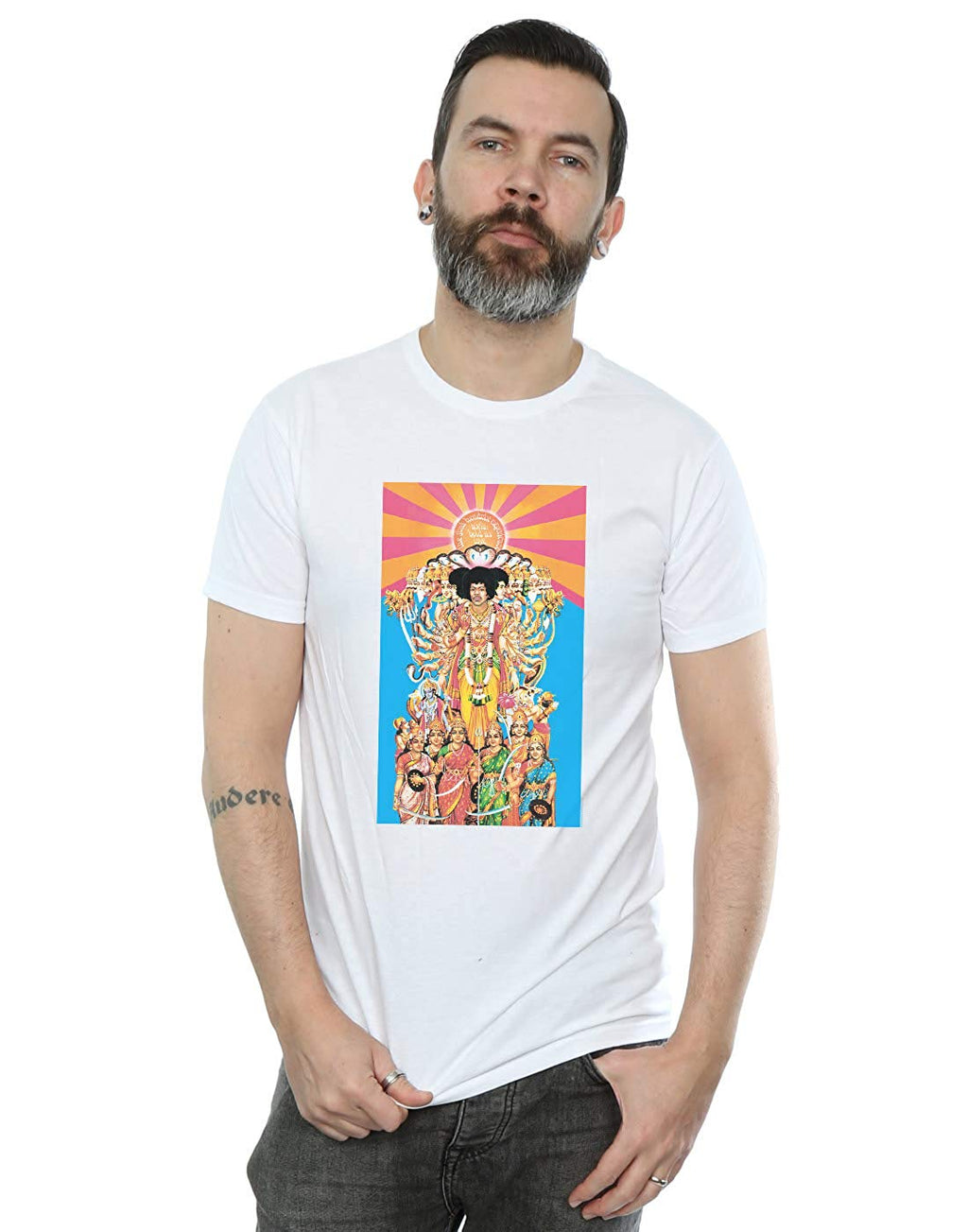 Jimi Hendrix Men's Axis: Bold As Love White T-Shirt