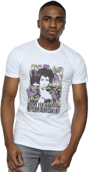Jimi Hendrix Men's Vogue Floral White T-Shirt