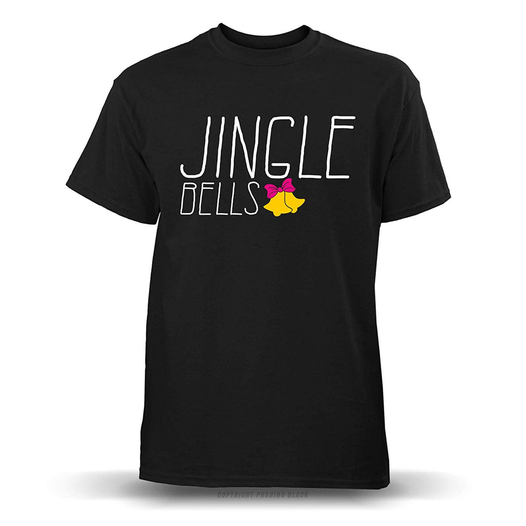 Jingle Bells Holiday' Unisex Black T-Shirt