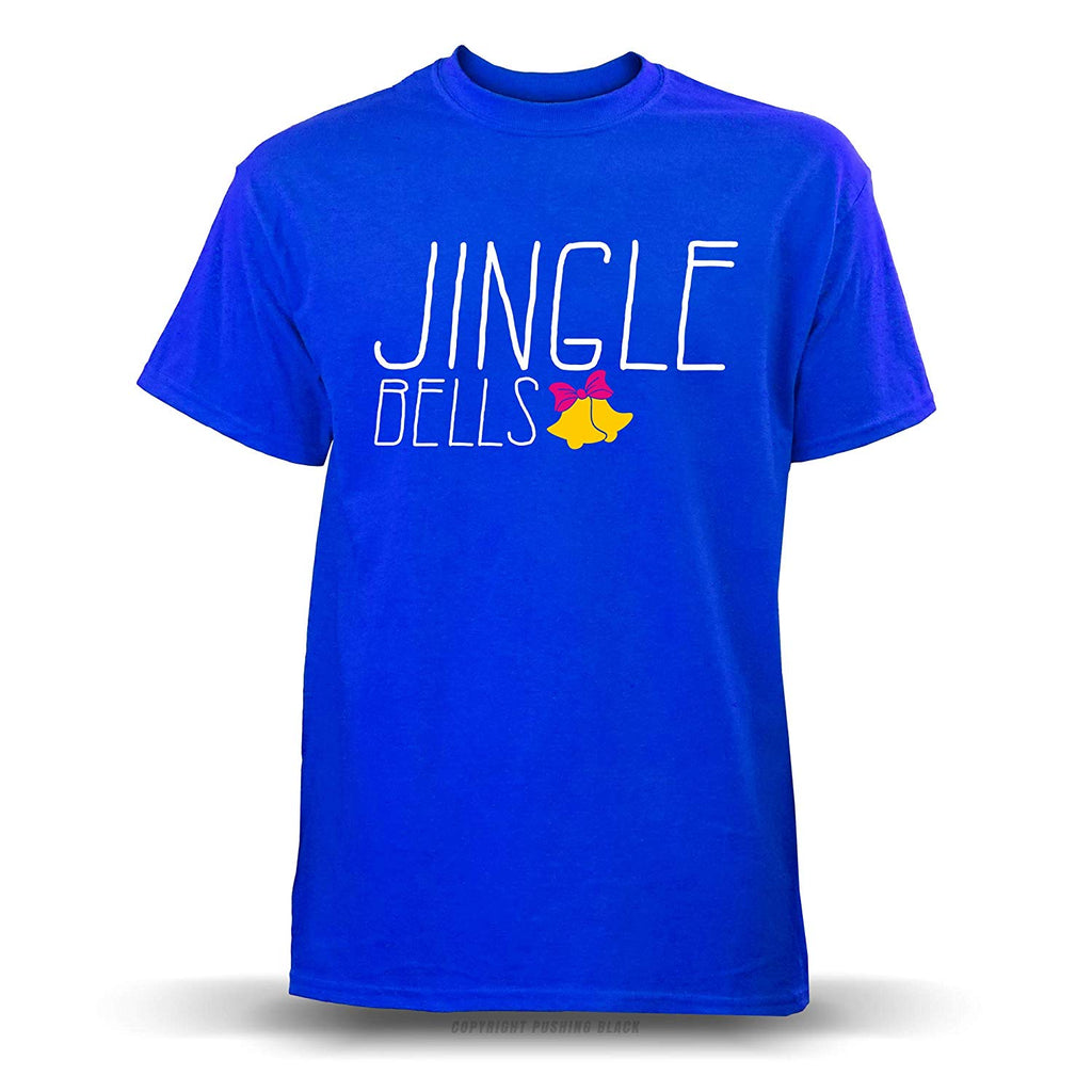 Jingle Bells Holiday' Unisex Blue T-Shirt