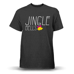 Jingle Bells Holiday' Unisex Dark Gray Heather T-Shirt