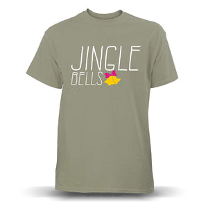 Jingle Bells Holiday' Unisex Military Green T-Shirt
