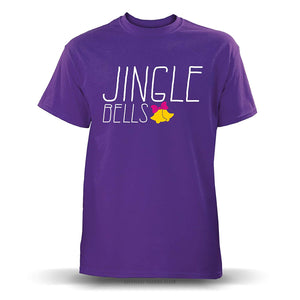 Jingle Bells Holiday' Unisex Purple T-Shirt