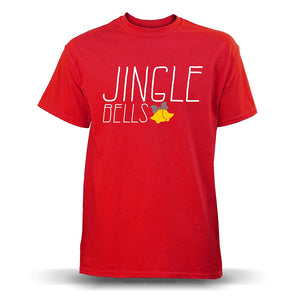 Jingle Bells Holiday' Unisex Red T-Shirt
