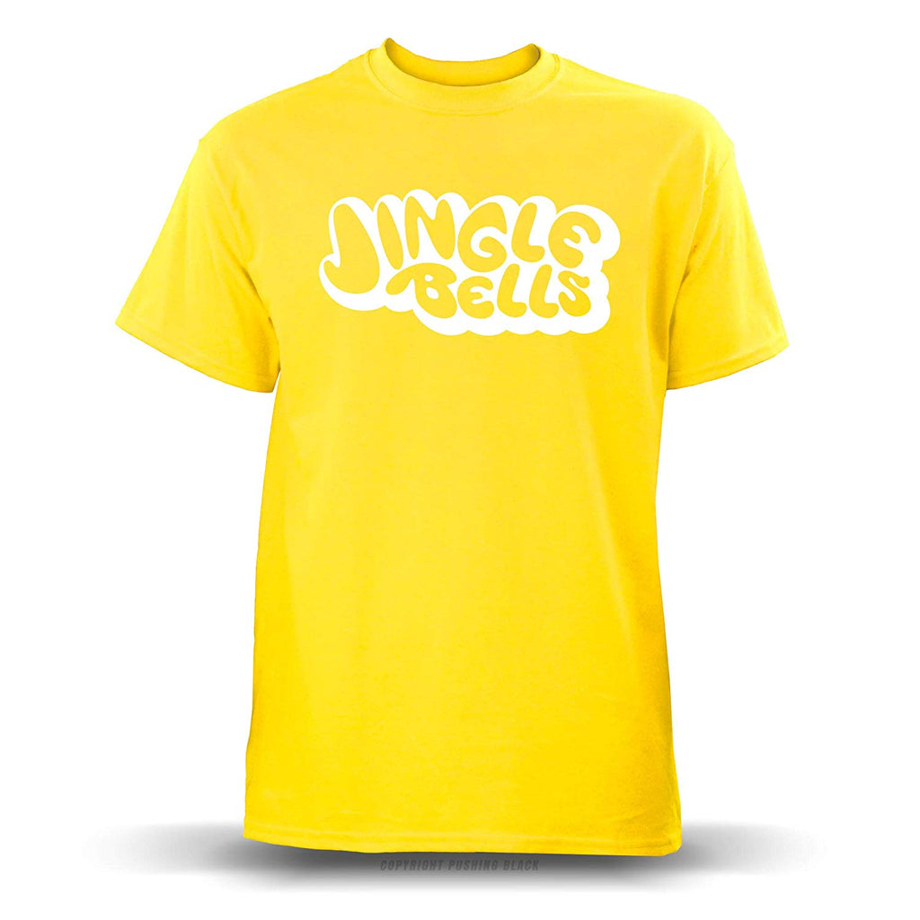 Jingle Bells Stencil' Unisex Daisy Yellow T-Shirt