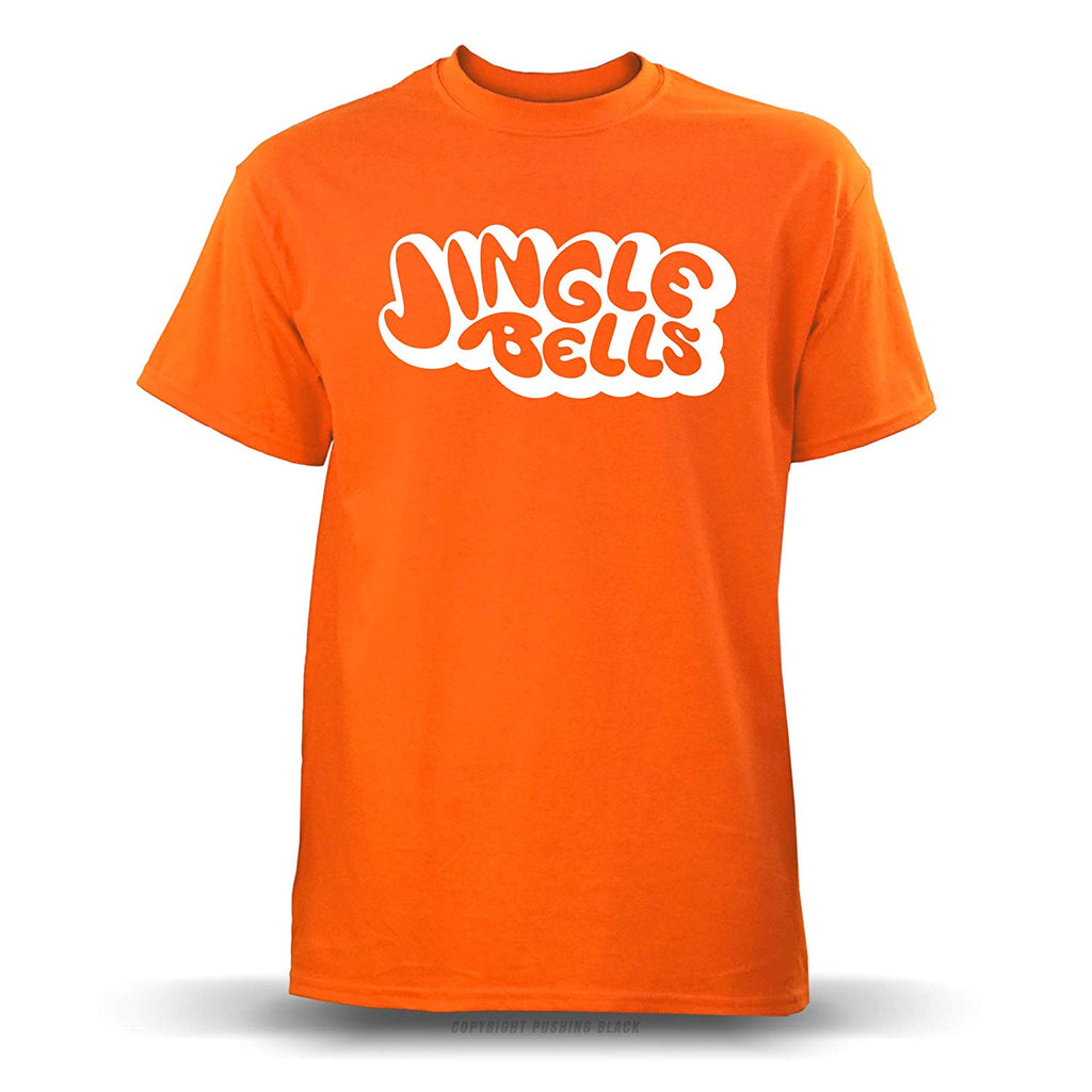 Jingle Bells Stencil' Unisex Orange T-Shirt