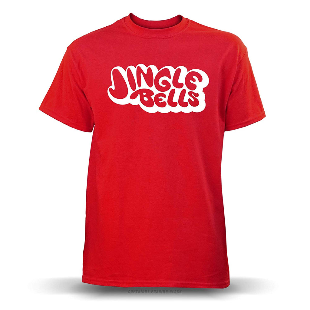 Jingle Bells Stencil' Unisex Red T-Shirt