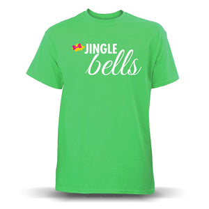 Jingle Bells' Unisex Electric Green T-Shirt