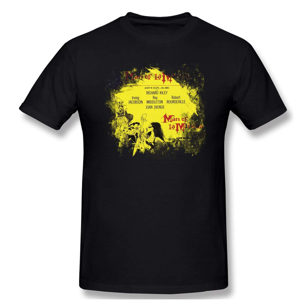 Jo Dario#Ma O Manch Decc Broadwa Origina Cas Short Sleevefor Mens Music Black T-Shirt