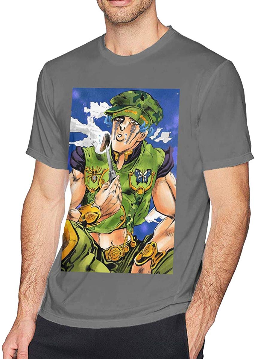 JoJo's Bizarre Adventure (4) Men's Short Sleeve Deep Heather black T-Shirt